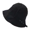Nuevo sombrero de pescador de verano a presión color liso secado rápido cara delgada sombrero de cuenca pequeña transpirable protección solar sombrero de protección solar venta al por mayor