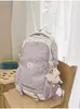 Mochila nueva de alta apariencia estilo coreano ins fresca y dulce de colores de caramelo para estudiantes de secundaria y preparatoria, mochila ligera y de gran capacidad