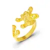 Design de joias transfronteiriço senso sênior anel de cachorrinho criativo moda animal hip hop anel aberto em estoque atacado