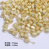 Color oro 14K retención de color forma irregular cara sonriente con cuentas DIY hecho a mano para pulsera collar accesorios material