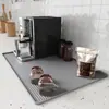 Alfombrilla Personalizada para Cafetera, Alfombrilla Antideslizante y a Prueba de Golpes para Almacenamiento de Tazas de Café, Alfombrilla de Almacenamiento de Silicona, Alfombrilla Drenante Multifuncional Dos en Uno