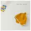Orejeras pequeñas de estilo occidental para tirar, tejidas a mano ~ Gorro cálido simple de lana estilo coreano ins para niños y niñas, otoño e invierno