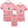 Árbol de Navidad feliz año nuevo suministro directo transfronterizo de ropa infantil de algodón de manga corta con cuello redondo camiseta infantil al por mayor