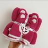 Toalla de baño de Oso Fresa Toalla de dos piezas para niños de dibujos animados bordada Verano Cobertura pequeña Suave Absorbente Secado rápido Toalla de playa