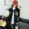 Ropa exterior de primavera para niñas 2026 nuevo estilo chaqueta de primavera y otoño de moda para niñas mayores, chaqueta de béisbol con bloques de color de otoño
