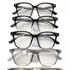 Gafas Retro de Color Carey para Miopía Se Pueden Equipar con Lentes Graduados Anti Luz Azul, Monturas de Gafas Planas de Marco Grande, Marcos para Ojos