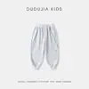Calça Esportiva Infantil Dudu Kids Coleção Outono Calças para Meninos 2026 Novo Estilo de Outono Calças Casuais para Meninas para a Escola