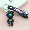 1051 # Chaveiro Urso Espacial Criativo com Espelho, Pingente Requintado para Bolsa e Mala, Brinde de Evento Promocional