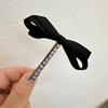 Corea del Sur nuevo negro retro sentido de alta gama perla lazo horquilla niña pequeño viento fragante accesorios para el cabello al por mayor