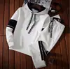 Conjunto Esportivo Masculino Primavera e Outono Suéter Calças Corrida Casual Suéter Pulôver Primavera Roupa Esportiva