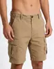 Pantalones Cortos Casuales de Trabajo para Hombre, Cómodos, Sencillos, Casuales, Versátiles, Cómodos, Holgados de Verano, Modernos, Color Sólido, Pantalones Cortos de Cinco Puntos