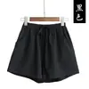 Shorts Casuais de Algodão Feminino, Calças Largas Plus Size, Hot Pants para Casa Praia, Shorts Esportivos Casuais Soltos de Verão
