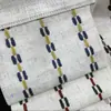 Nuevo Estilo Cuerda de Cáñamo Tejida Dopamina Raya Geométrica Simple Mezcla de Poliéster y Algodón Cortinas Semioscuras Shaoxing Keqiao Cortinas