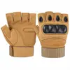 Nuevos guantes tácticos de medio dedo de ultra fibra transfronterizos para deportes al aire libre, antideslizantes, resistentes al desgaste, guantes protectores, guantes de ciclismo al por mayor