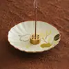 Porta-incienso de Conejo de Luna de Osmanthus Dorado Hecho en Fábrica con Nueve Agujeros, Bandeja para Incienso, Quemador de Incienso para Ceremonia del Té, Soporte para Incienso, Difusor, Porta-incienso