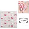 Zhengxiang comercio exterior transfronterizo japonés y coreano pegatinas de uñas relieve pegamento suave 5D sirena medusa doradas pegatinas de uñas al por mayor personalizadas