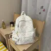 Mochila escolar nueva de gran capacidad estilo japonés 2026, estilo universitario, alta apariencia, diseño de cielo estrellado, mochila ligera y que reduce la carga para secundaria y preparatoria