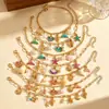 Pulsera Colgante de Estrella de Mar con Concha de Goteo de Aceite Pulsera de Cadena Versátil con Empalme de Perlas Accesorio Souvenir de Viaje a la Isla para Mujeres