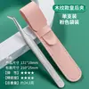 Pinça para Cílios Postiços, Pinça para Aplicação de Cílios, Pinças para Cílios, Curvador de Cílios Pena Dourada Florido, Ferramentas de Beleza em Estoque