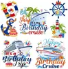 Ímã de Geladeira Cartoon Criativo Amazon Aniversário Feliz Anão Balão Bolo Festa de Aniversário Decoração Ímã