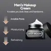 Crema de Maquillaje para Hombre East Moon Hidratante y Humectante Corrector Color Piel Cubre Marcas de Acné Crema Hidratante para el Cuidado de la Piel