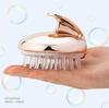 Escova Massageadora de Silicone Eletrodepositada para Shampoo Cabeça Anti-Coceira Limpeza Raspador de Couro Cabeludo Pente de Shampoo Massageador Artefato de Shampoo Transfronteiriço