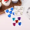 Amazon Transfronterizo 5 Piezas de 25mm Forma de Corazón Álbum de Fotos DIY Infantil Decoración de Coche Pegatinas Creativas de Cristal Acrílico con Pedrería
