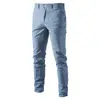 Pantalones Casuales de Alta Calidad para Hombre Otoño e Invierno 2024 Ropa de Abajo Transpirable para Hombre Comercio Exterior Juvenil de Negocios Pantalones de Algodón Transfronterizos Venta al por Mayor