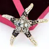 Broche Retro de Estilo Nuevo Europeo y Americano de Estrella de Mar y Concha, Pin de Moda para Chaqueta de Traje de Lujo Ligero para Mujer, Broche Marino