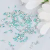 Azul Lago Brillante Circonita Fina Mini Pequeña Biselada Fondo Plano Joyería para Uñas Diamante Marquise Gota de Agua Joyería de Diamante