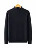 Suéter de Punto de Cuello Alto de Manga Larga Cálido para Mujer, Estilo Nuevo de Otoño e Invierno, Color Sólido