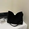 Outono/Inverno 2026 Nova Bolsa de Ombro Única Estilo Coreano Retrô Personalidade Bloco de Cores Bolsa de Mão de Grande Capacidade para Trabalho Deslocamento Bolsa Tote Tendência
