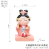 Adorno de Soporte para Teléfono Móvil de la Dinastía Tang, Decoración de Escritorio Cultural y Creativa, Soporte para Teléfono de Li Bai, Soporte Perezoso para Ver Series, Pequeño Regalo