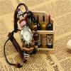 Nuevo Reloj Pulsera de Cuero Genuino Vintage Venta Directa de Fábrica Popular de Venta Caliente Joyería de Cuero de Vaca Reloj de Pulsera de Cuarzo Hecho a Mano