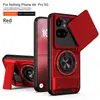Funda para Teléfono Móvil Shunjia Adecuada para Nothing Phone4Apro Funda para Teléfono Phone4A con Ventana Deslizante Soporte Cubierta Protectora Anti-Caídas