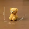 Familia Osito Serie Oso Animal Lindo Paisaje Miniatura DIY Planta en Maceta Suculenta Adorno Artesanía de Plástico Oso Corazón
