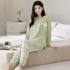 Pijama para Mujer Estilo Primavera y Otoño 100% Algodón Puro Manga Larga 2026 Nuevo Otoño e Invierno Tallas Grandes Conjunto de Ropa para el Hogar