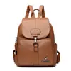 Nuevo 2026 Comercio Exterior Estilo Coreano Mochila Casual para Viajar Nueva Bolsa de Gran Capacidad Tendencia Retro Mochila de Cuero Suave