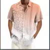 Camisa Casual de Manga Corta para Hombre con Estampado Digital 3D, Nueva de Verano, Comercio Exterior Transfronterizo 2024, Camisa para Hombre