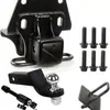 Receptor de enganche para remolque de parachoques trasero multifuncional con kit de enganche de asiento de bola de 5.1 cm kit de enganche