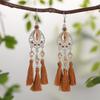 11 aretes de borlas de 1 color de alta gama 2025 aretes nacionales europeos y americanos al por mayor aretes con forma de calabaza