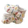 Pantuflas de Algodón para Mujer Conjunto Impermeable Suela Gruesa Otoño e Invierno Nuevo Dibujo Animado Hogar Tacón Cálido Algodón Lana Zapatos de Luna