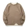 Suéter de Manga Raglán Falso de Dos Piezas Estilo Old Money para Hombre Jiezhan, 26 Nuevo de Otoño/Invierno Vintage de Punto con Cuello Redondo