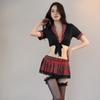 Lencería Sexy Estilo Nuevo Versión Coreana Medias Sexy Estilo Japonés Malla Fina Hasta la Rodilla Calcetines Largos Negros Calcetines Sexy