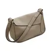 Bolsa de Hombro Cruzada de Cuero de Vaca TOGO de Capa Superior con Diseño de Costura de Moda para Mujer, Versátil, Gran Capacidad, para Debajo del Brazo