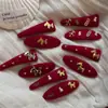 Horquilla lateral estilo rojo Año Nuevo Año del Caballo, Accesorio para el cabello exquisito de alta gama, Adorno pequeño, Pinza para flequillo, Accesorio para el cabello BB Clip