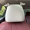 Capa de Encosto de Cabeça de Carro Desenho Animado Fofo Capa de Encosto de Cabeça de Carro Capa de Almofada Lombar de Carro Almofada de Carro Macia de Pelúcia Capa de Travesseiro de Pescoço