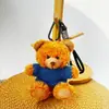 Chaveiro Pingente Boneca Urso Vestido Brinquedo de Pelúcia Ursinho de Pelúcia Evento da Temporada de Formatura Presente com Impressão de Logo