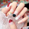 Uñas Artificiales Acabadas Portátiles Transfronterizas Arte de Uñas Mate Pegatinas de Uñas de Cachorro Lindo Pegatinas Removibles para Puntas de Uñas Q48