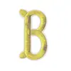 Parches Bordados con Hilo Dorado con 26 Letras Inglesas y Números, Parches de Decoración para Ropa, Zapatos y Sombreros de Venta Caliente Transfronteriza